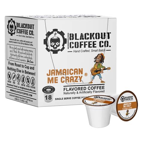 Jamaican Me Crazy® Flavored Coffee Pods 18ct Blackout Coffee Co