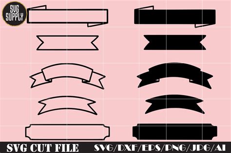 Embellishment Banner SVG Cut File By SVGSUPPLY | TheHungryJPEG.com
