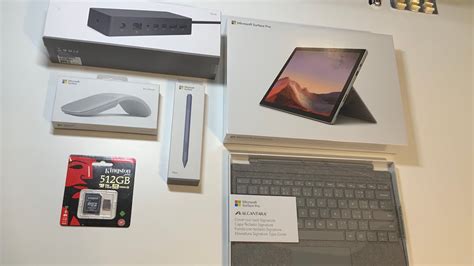 Microsoft Surface Pro And Accessories Unboxing K Youtube