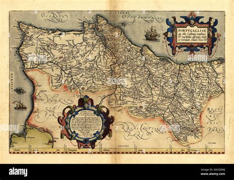 Orteliuss Map Of Portugal This Map Is From The 1570 First Edition Of