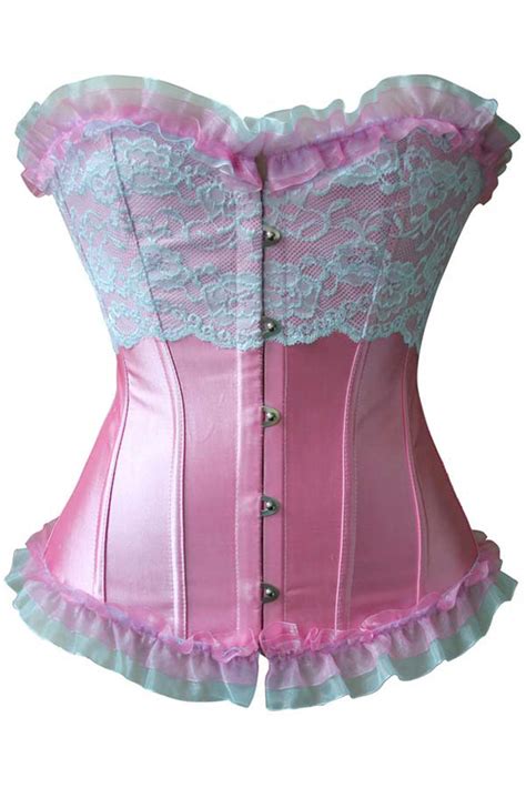 Atomic After Five Pink Ruffles And Lace Corset Atomic Jane Clothing