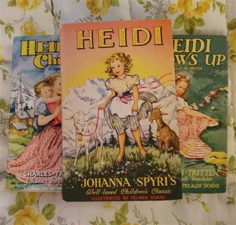 1960s 1970s Vintage Heidi Trilogy Hardback Book Set Original Etsy Heidi Heidi Johanna Spyri