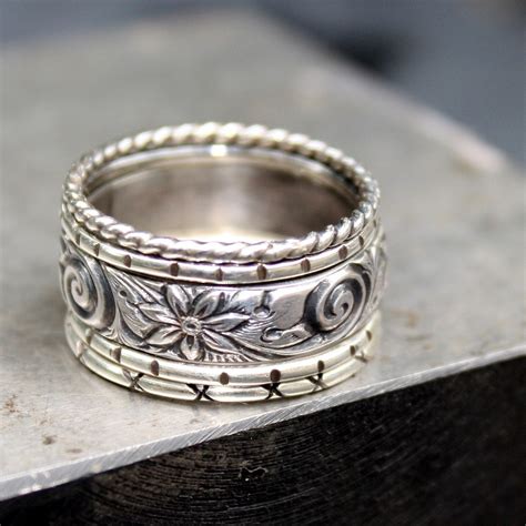 Sterling Silver Stacking Rings Set Of Five