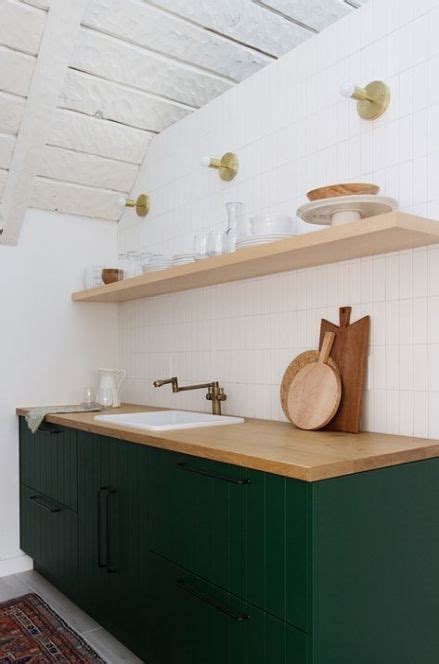 52 Ideas Kitchen Dark Green Cabinets Butcher Blocks For 2019 Green Kitchen Decor Kitchen