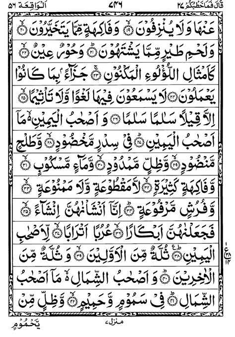 Surah Waqiah In English Text Gunvast