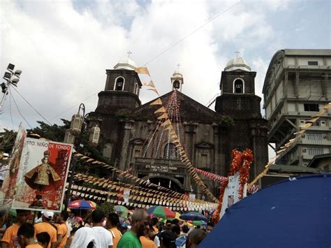 Facade Of The Sto Niño De Tondo Parish Church On The Feast Of The Sto