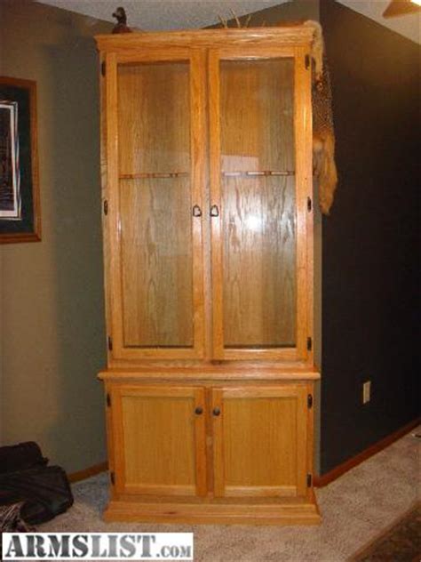 Gun cabinets are an essential tool to have in your home if you own any firearms, but there are many different types on the market to choose from. ARMSLIST - For Sale: Custom Oak Gun Cabinet
