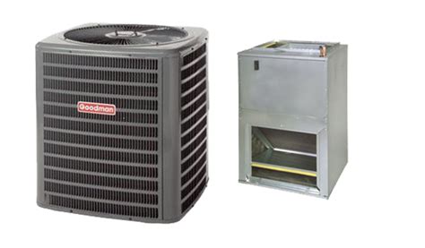 Goodman 2 Ton 14 SEER Air Conditioner Model GSX140241 With Goodman Wall