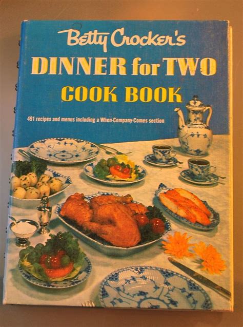 Betty Crockers Dinner For Two Cook Book 1958 1st Edition Fourth