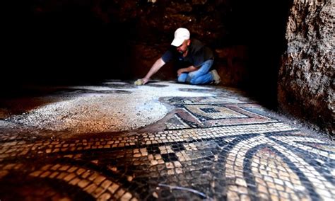Roman Era Mosaic Panel Uncovered In Syria Global Times