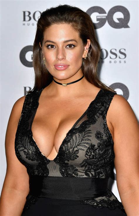 Gq Awards How Low Can You Go Ashley Graham Sports Full Blown Cleavage