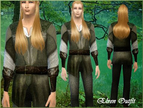 Mythical Dreams Sims 4 Legolas Inspired Elven Outfit Sims 4 Sims 4