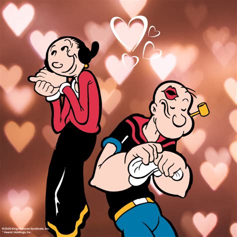 Popeye And Olive Oil Valentines Day Galandrina