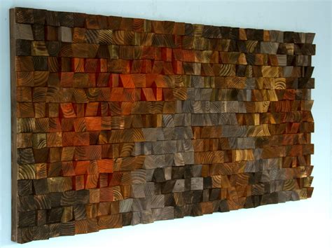 Rustic Wood Wall Art Reclaimed Wood Wall Sculpture Wooden Wall Decor