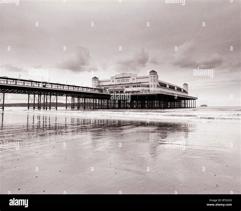 The Old Grand Pier At Weston Super Mare Before It Was Destroyed By Fire