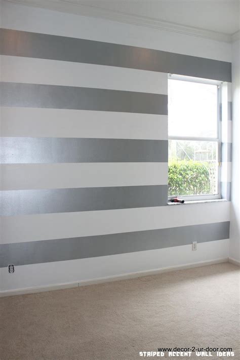 Striped Walls Living Room Blue Striped Walls Striped Accent Wall
