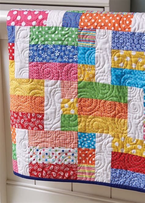 Get the free quilt pattern here. Pull Out Your Brightest Fabrics for This Easy Quilt ...