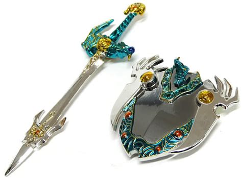 Zenithian Sword And Zenithian Shield Dragon Quest Metallic Items Gallery Selectanime