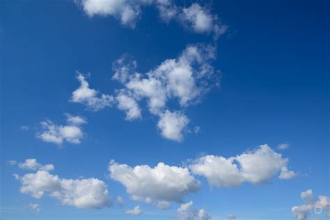 Beautiful Blue Sky With Clouds Background High Quality