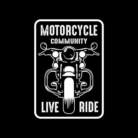Motorcycle Badge And Logo Good For Print 656390 Vector Art At Vecteezy