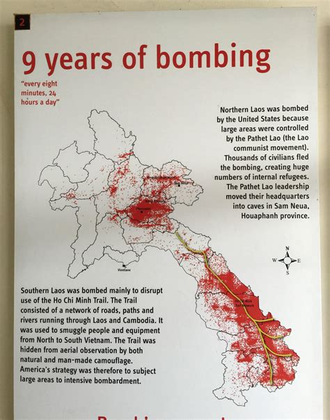 Laos Bombing Map