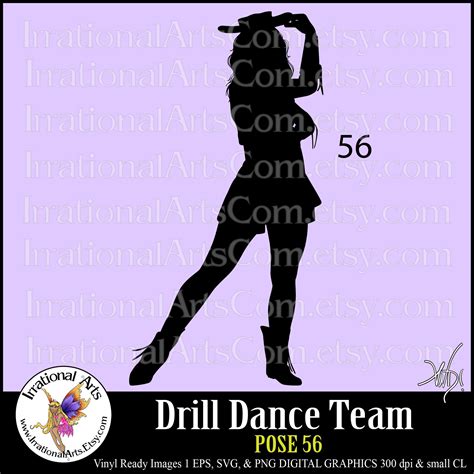 Drill Dance Team Silhouettes Pose 56 1 Eps Drill Team Pictures