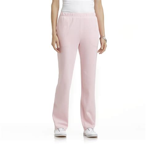 Basic Editions Womens Pull On Knit Pants
