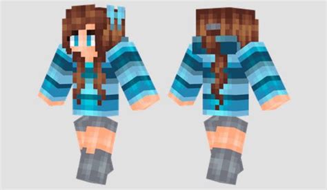 Blue Girl Skin Para Minecraft Skins De Minecraft Skins De Chica Para