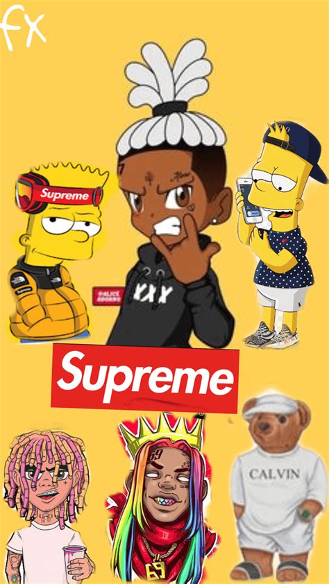 Bart trippin the simpsons simpsons art. 2 Bart Simpson Supreme Wallpapers - Top Free 2 Bart Simpson Supreme Backgrounds - WallpaperAccess