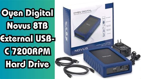 Oyen Digital Novus 8tb External Usb C 7200rpm Hard Drive Youtube