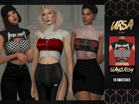 Slayclassy Ursa Top Sims 4 Dresses Sims 4 Mods Clothes Sims 4