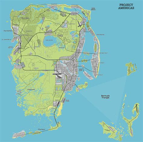 GTA mit Bermudadreieck So könnte Map aussehen