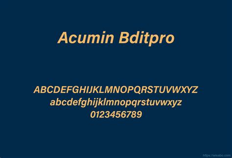 Acumin Bditpro Font Free Download Ttf Otf Wisabo Fonts