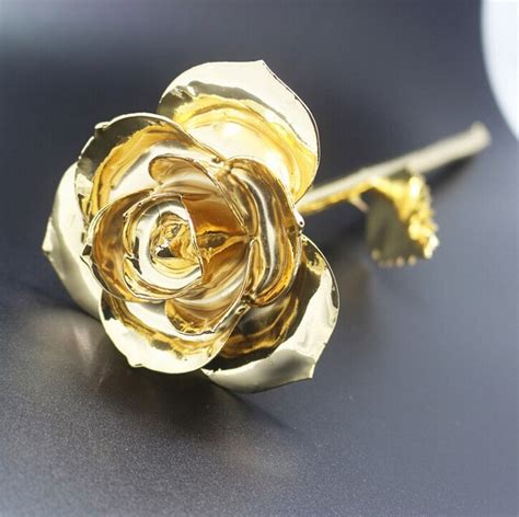Buy Real Rose 24k Gold Plated Gold Rose Flower