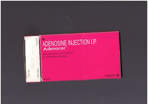 Adenosine 6mg Injection Adenocor Exporter Supplier Distributor