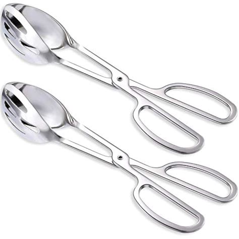 Tongs Buffet Tongs Salad 2PCS Stainless Steel Party Catering Serving