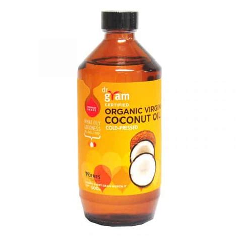 Dr Gram Organic Extra Virgin Coconut Oil 500ml 1000 Free Delivery