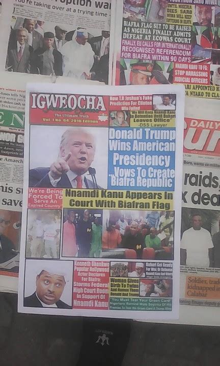 May 31, 2021 · a supporter of indigenous people of biafra (ipob) leader nnamdi kanu holds a biafra flag during a rally in support of kanu, who is expected to appear at a magistrate court in abuja, nigeria. Police Arrests "biafra Times" Publisher, 9 Others For ...