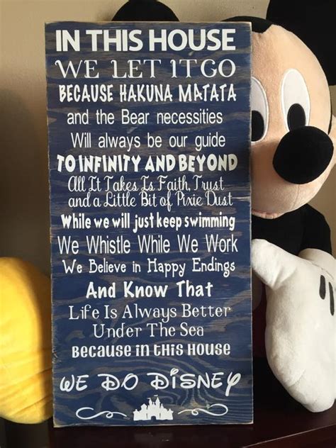 Check spelling or type a new query. Disney Wood Sign A Great collection piece for your home