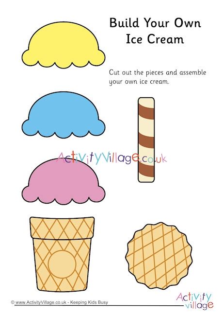 Build Your Own Ice Cream Printable