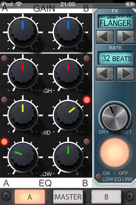 On a separate line starting in the first space of the left margin. Cue Play DJ for iPhone