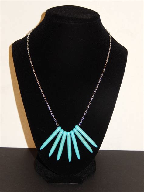 Turquoise Bib Necklace By AnneCraftedJewelry On Etsy