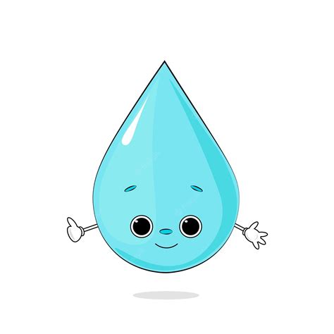Premium Vector Illustration Of Cartoon Water Drop