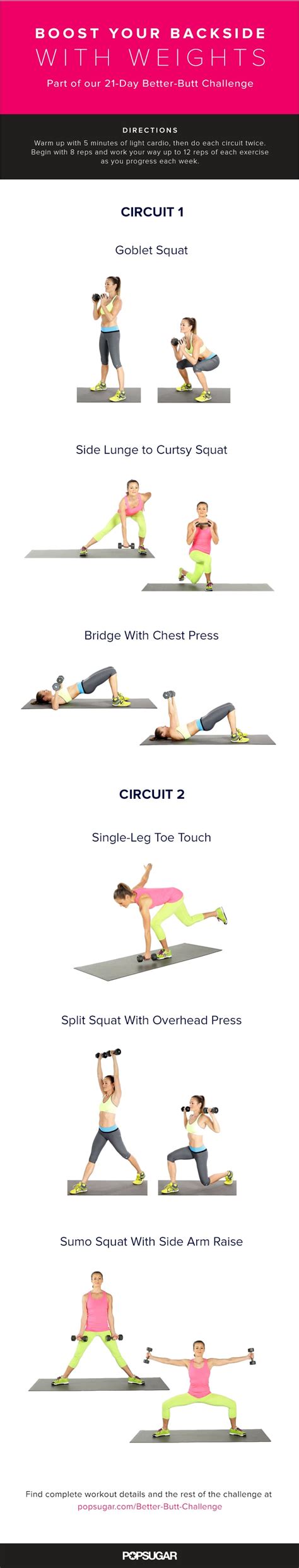 Butt Workout With Weights Popsugar Fitness Photo 8