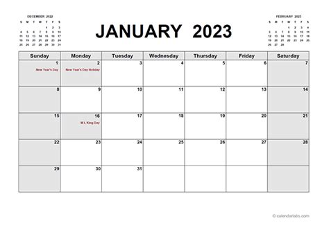Free Printable Printable Pdf 2023 Calendar
