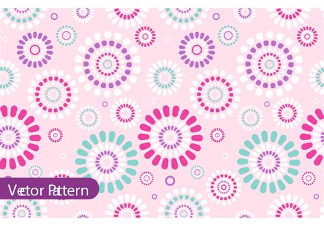 Retro Flower Pattern Vector Design 89636 Vector Art At Vecteezy