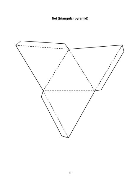 Triangular Pyramid Template Arte Em Papel Molde Caixa Arte