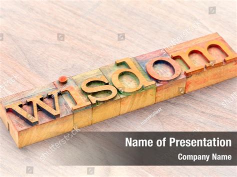 Wisdom Word Powerpoint Template Powerpoint Template Wisdom Word