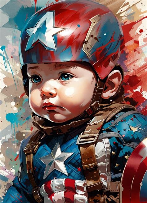 Baby Captain America Ai Generated Artwork Nightcafe Creator
