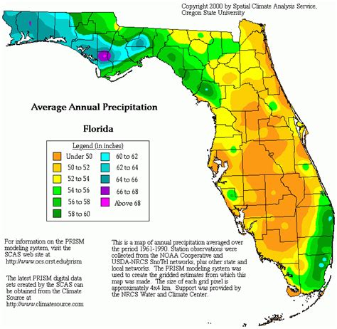 Florida Precipitation Map 